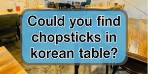 food table in korean restaurant